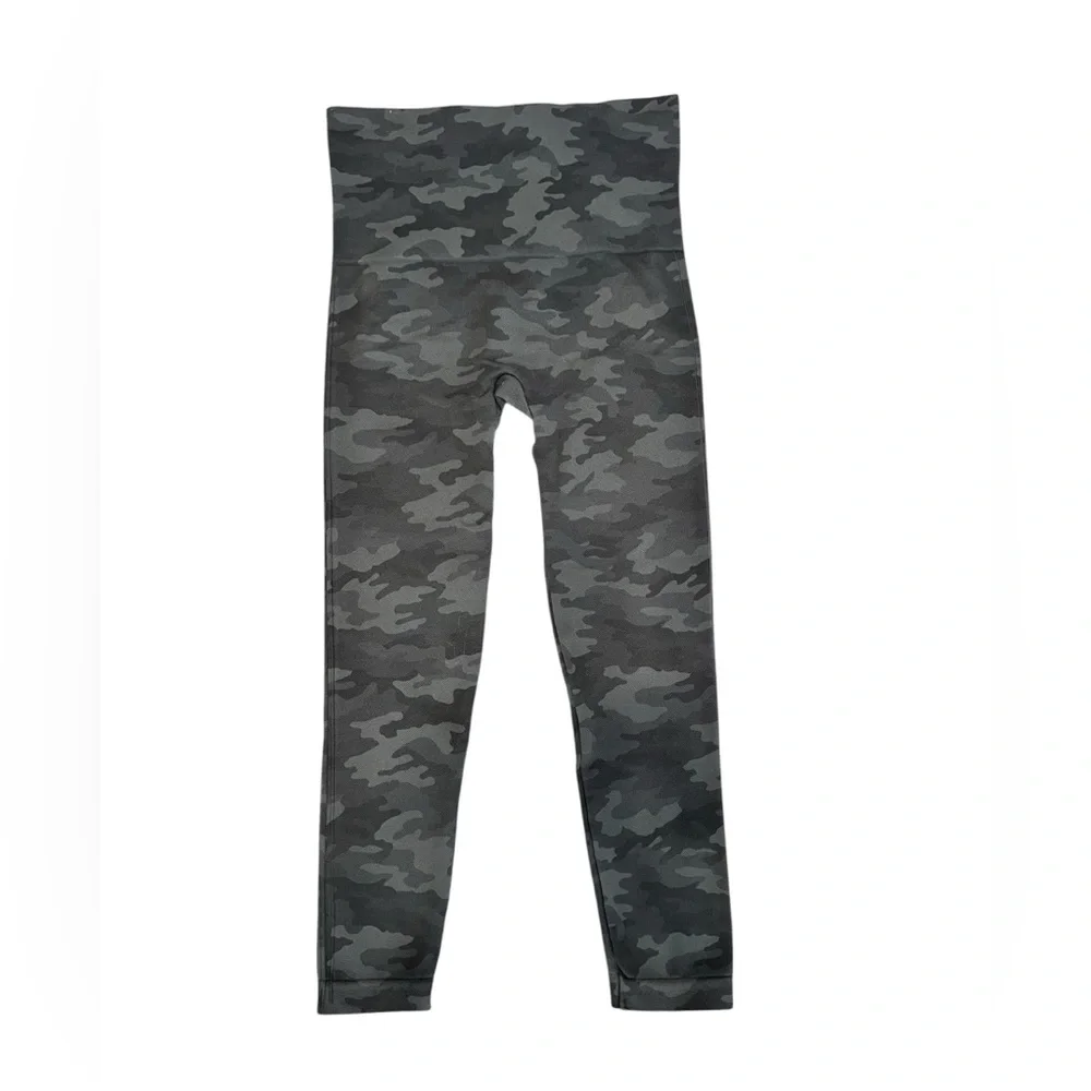 SPANX women’s Look At Me Now heather camo grey leggings size SMALL pull-on - Picture 6 of 8